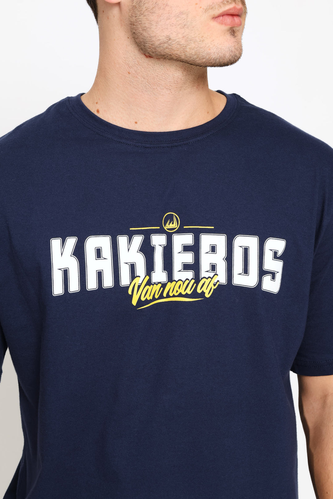Classic Fit Bold Logo Tee - Navy