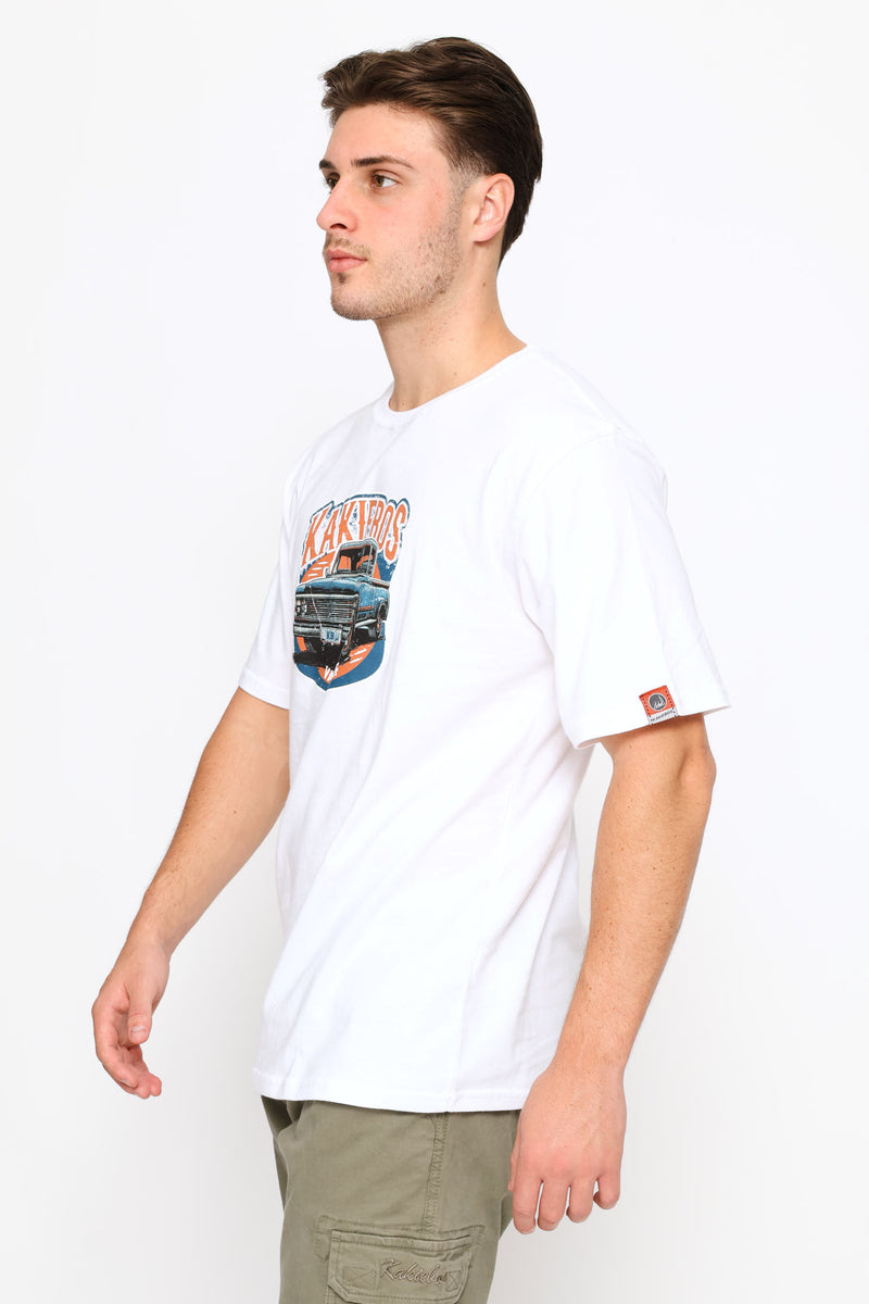 Classic Fit Car Tee - White