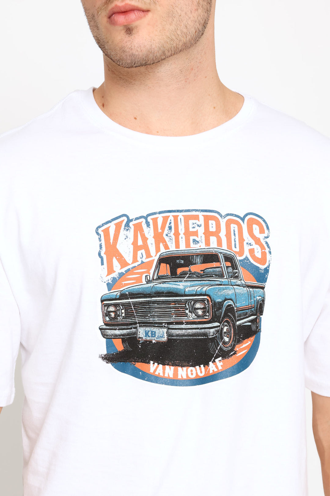 Classic Fit Car Tee - White