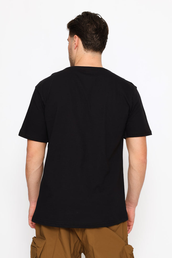 Classic Fit Motorbike Tee - Black