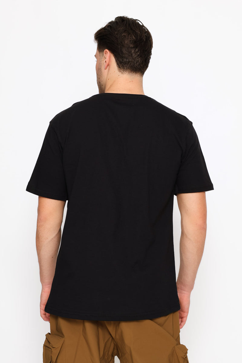 Classic Fit Motorbike Tee - Black