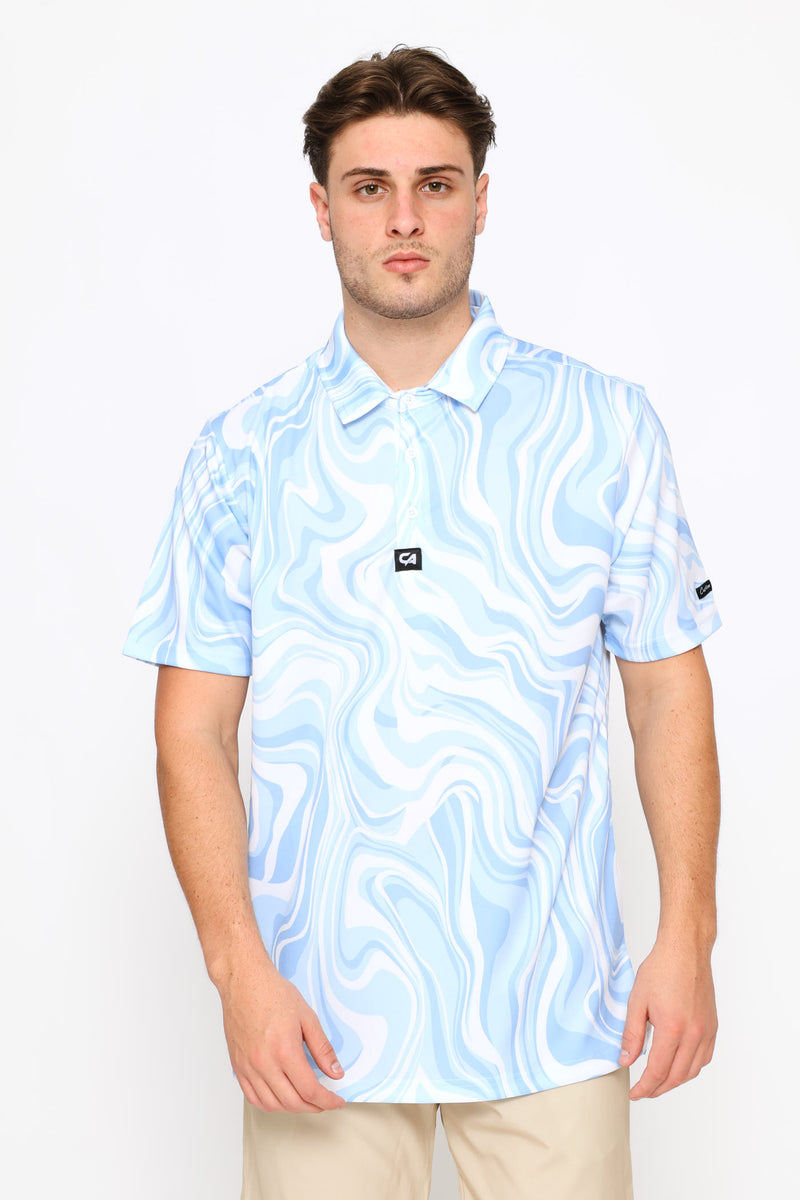 Marble Ocean Golfer - Blue