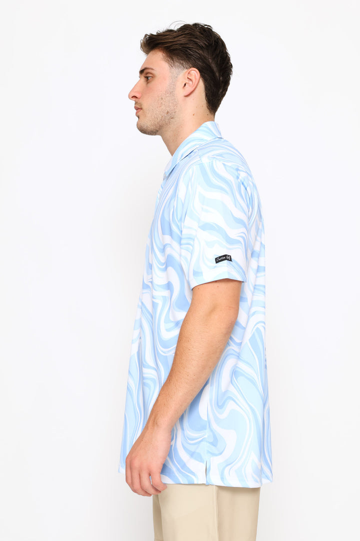 Marble Ocean Golfer - Blue