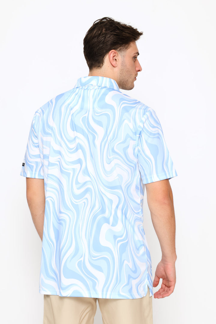 Marble Ocean Golfer - Blue