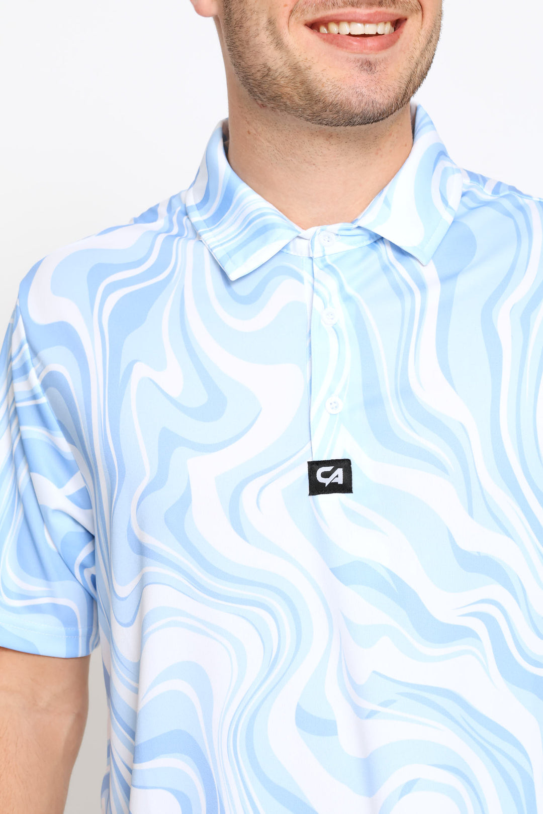 Marble Ocean Golfer - Blue