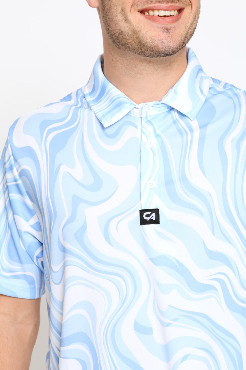 Marble Ocean Golfer - Blue