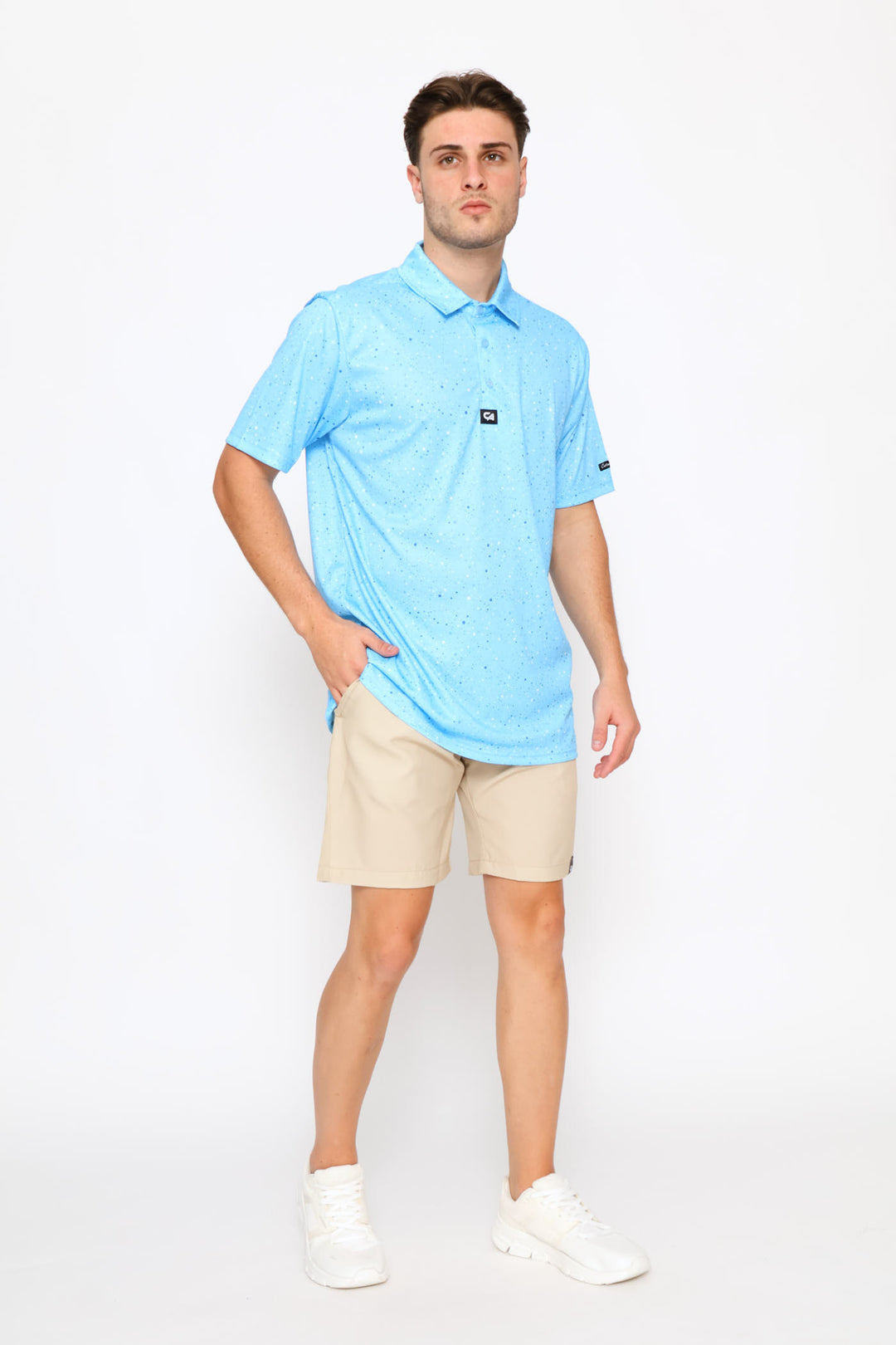 Paint Splatter Golfer - Blue