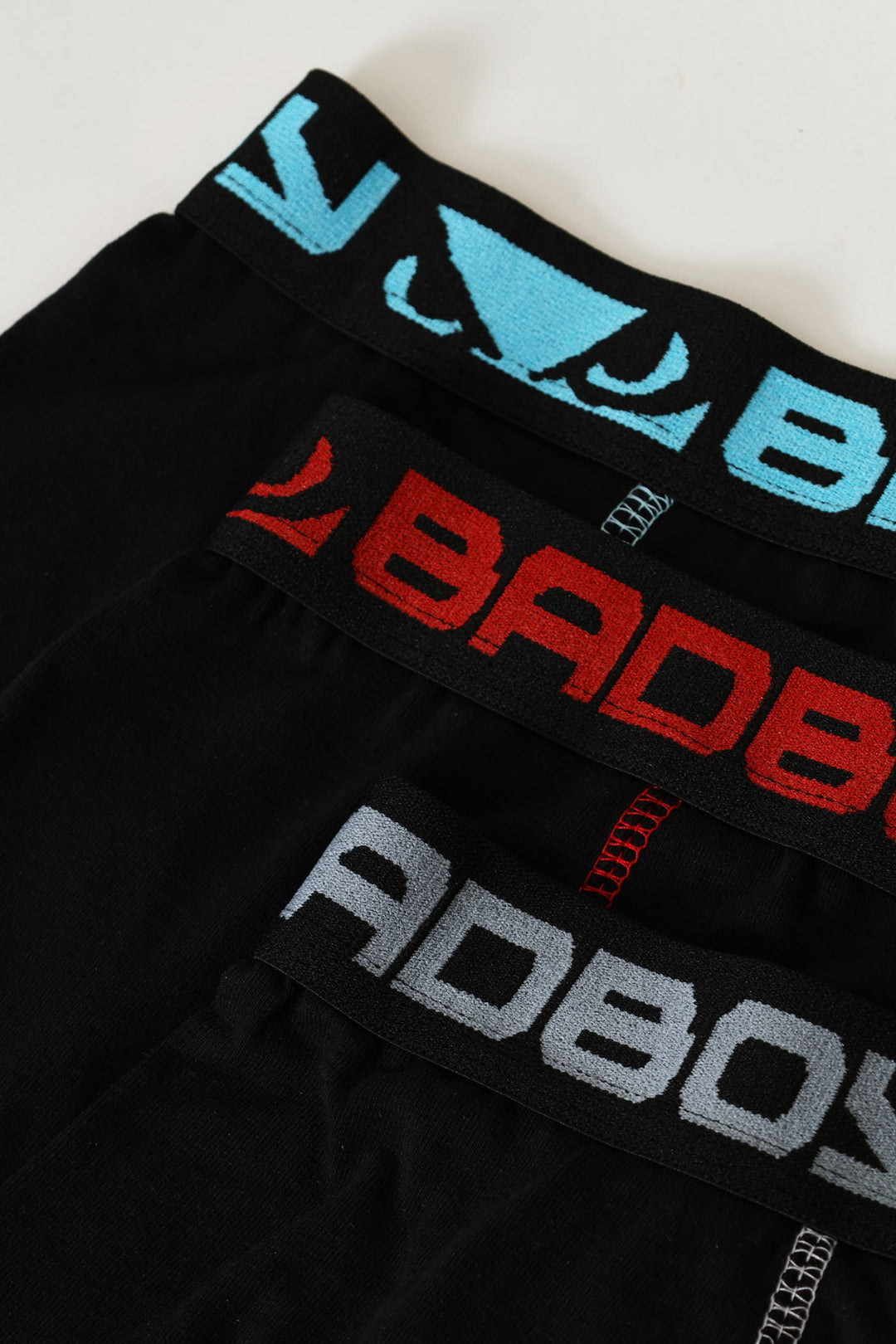 3 Pack Plain Trunks - Black