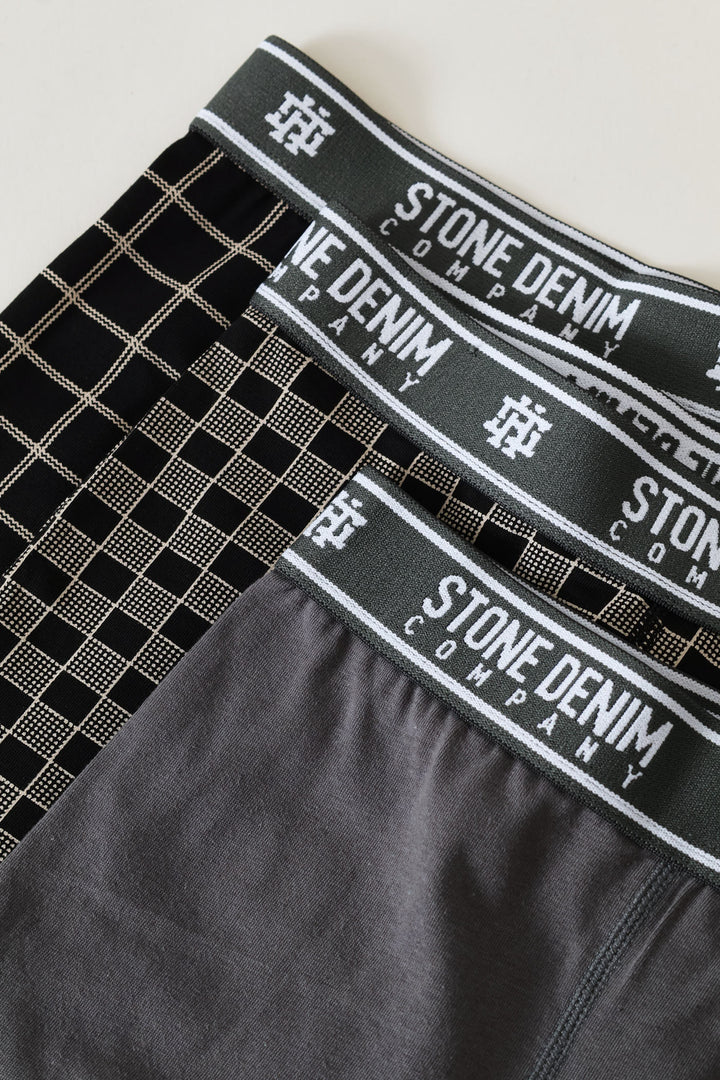 3 Pack Design Trunks - Black