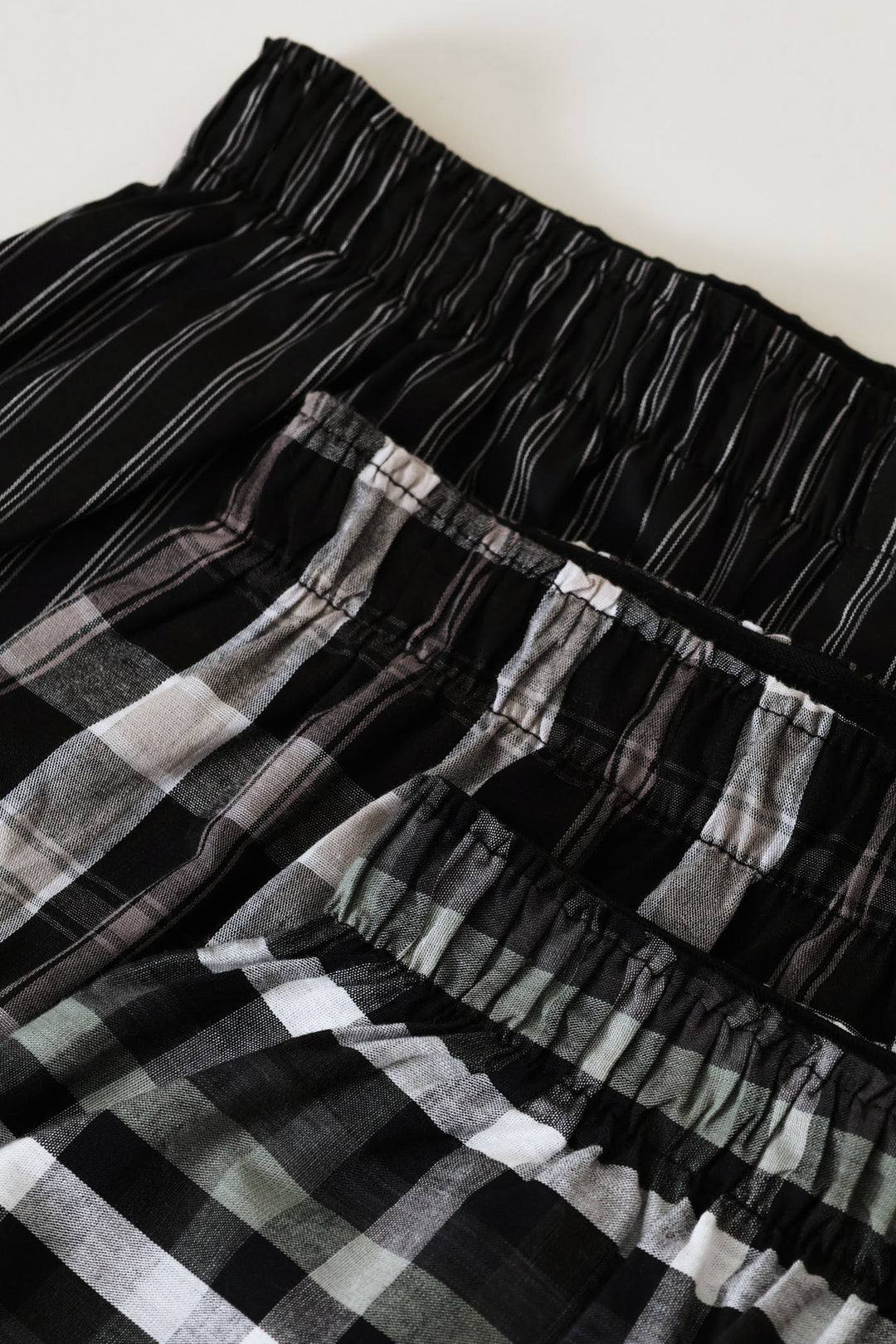 3 Pack Woven Boxers - Black