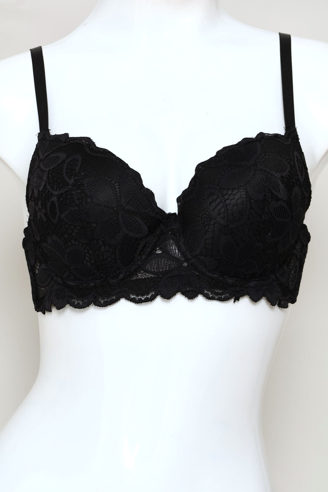 2 Pack Floral Lace Balconette Bra - Sand/Burgundy