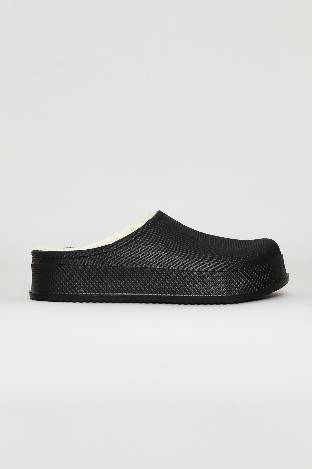 Lined Closed Toe Eva Clog - Black