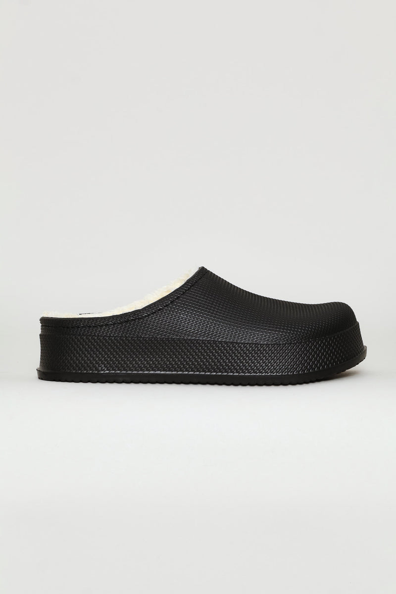 Lined Closed Toe Eva Clog - Black