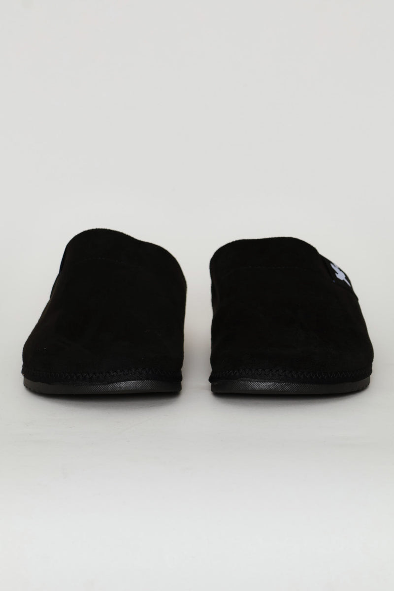 Plain Upper Comfort Clog - Black