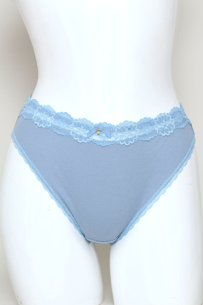 Lace Bikini Panty - Blue