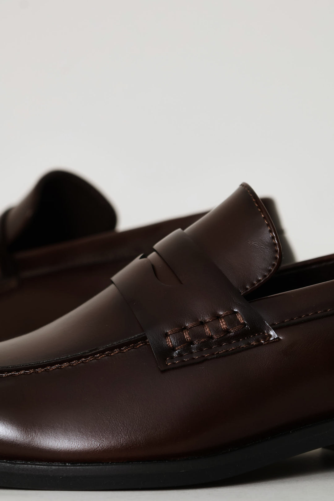 Penny Moccasin Formal Slip On - Chocolate