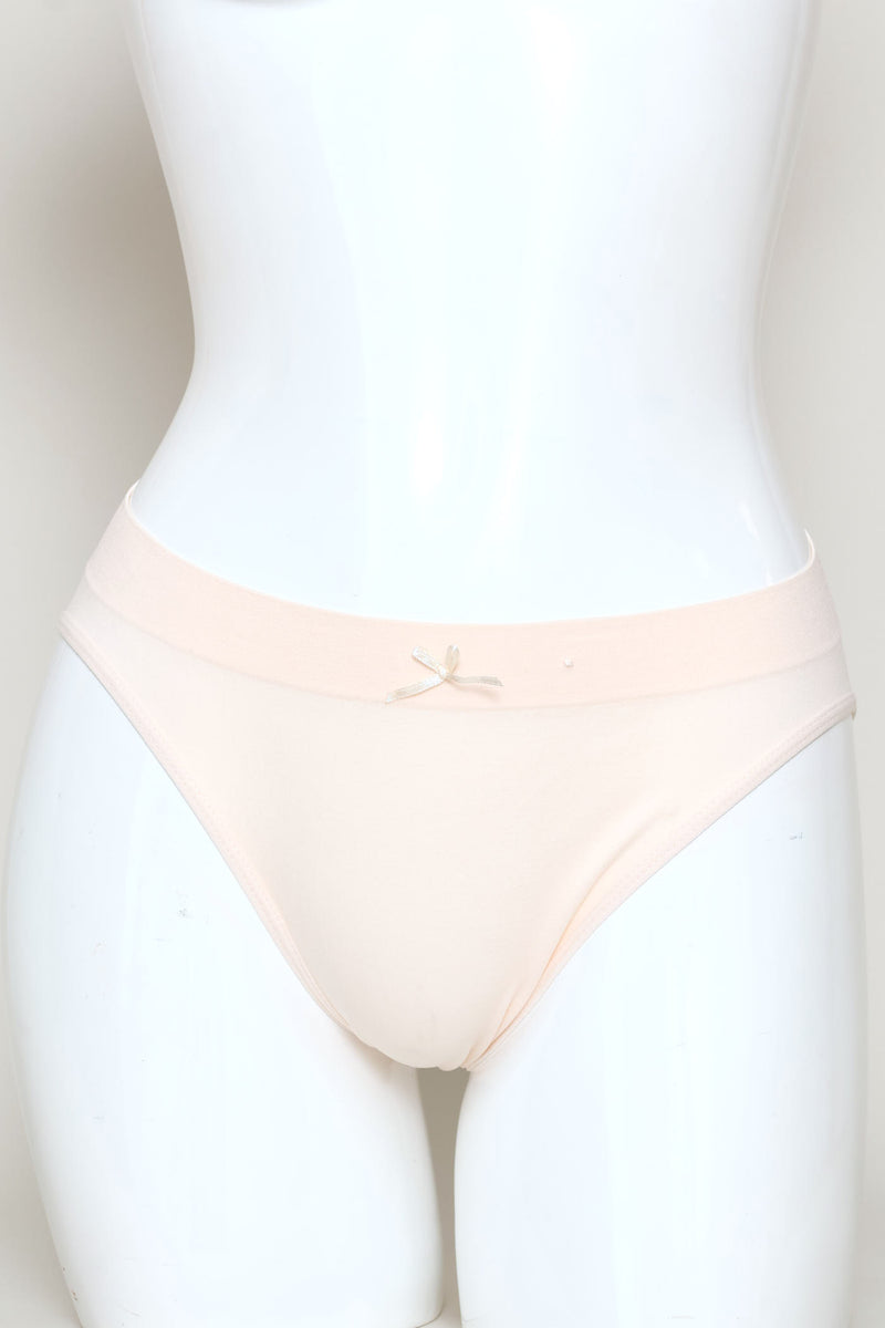 3 Pack Seamless Bikini Panties - Violet/Pink/Cream