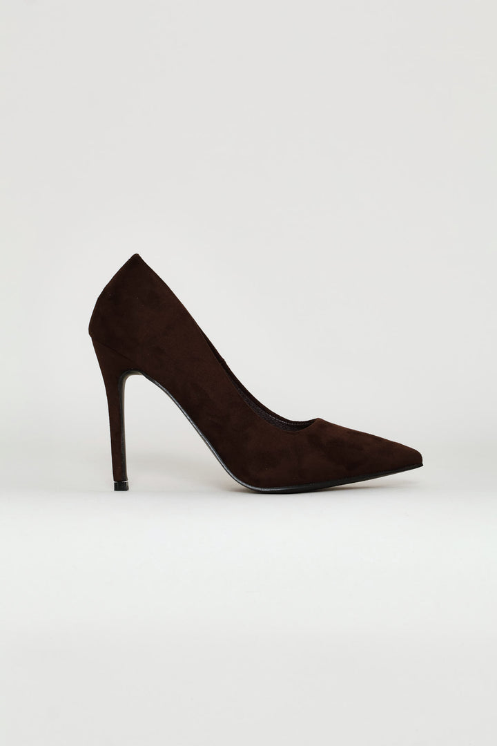 Pointy Stiletto Heel - Chocolate