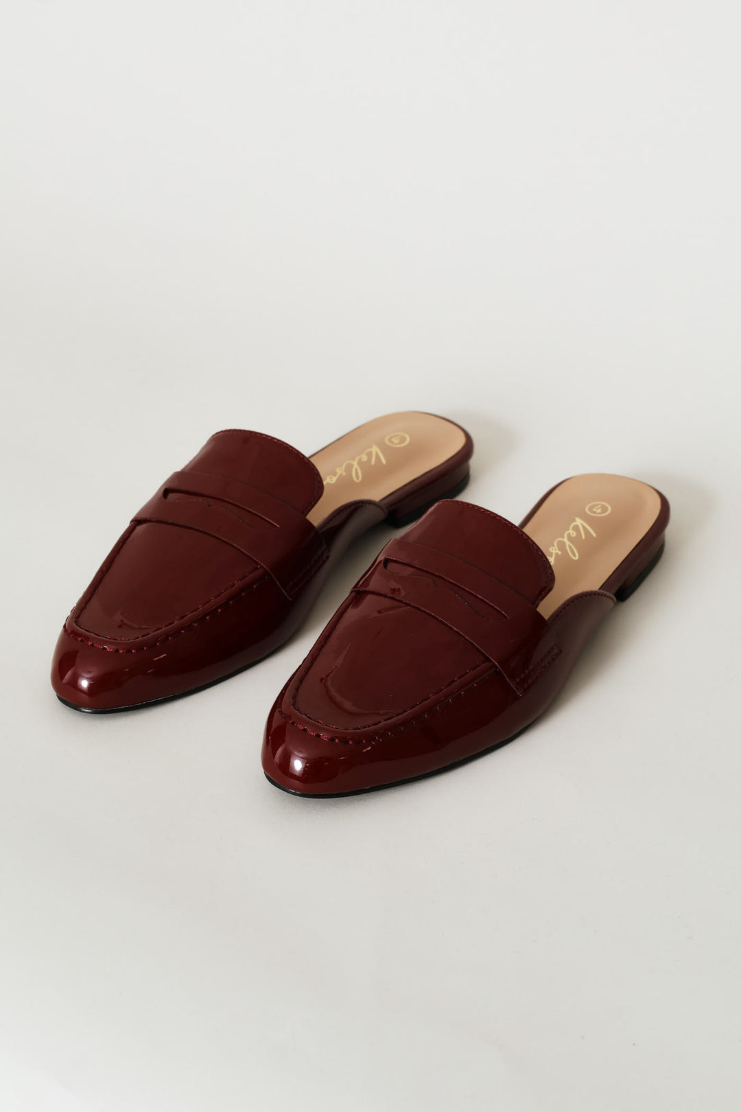 Penny Moccasin Mule - Burgundy