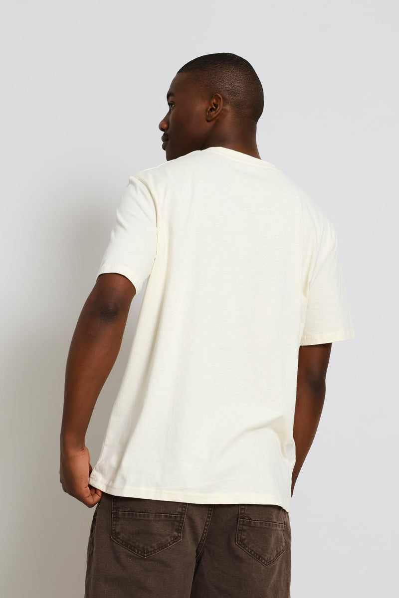 Balaclave Basic Print Tee - Ecru