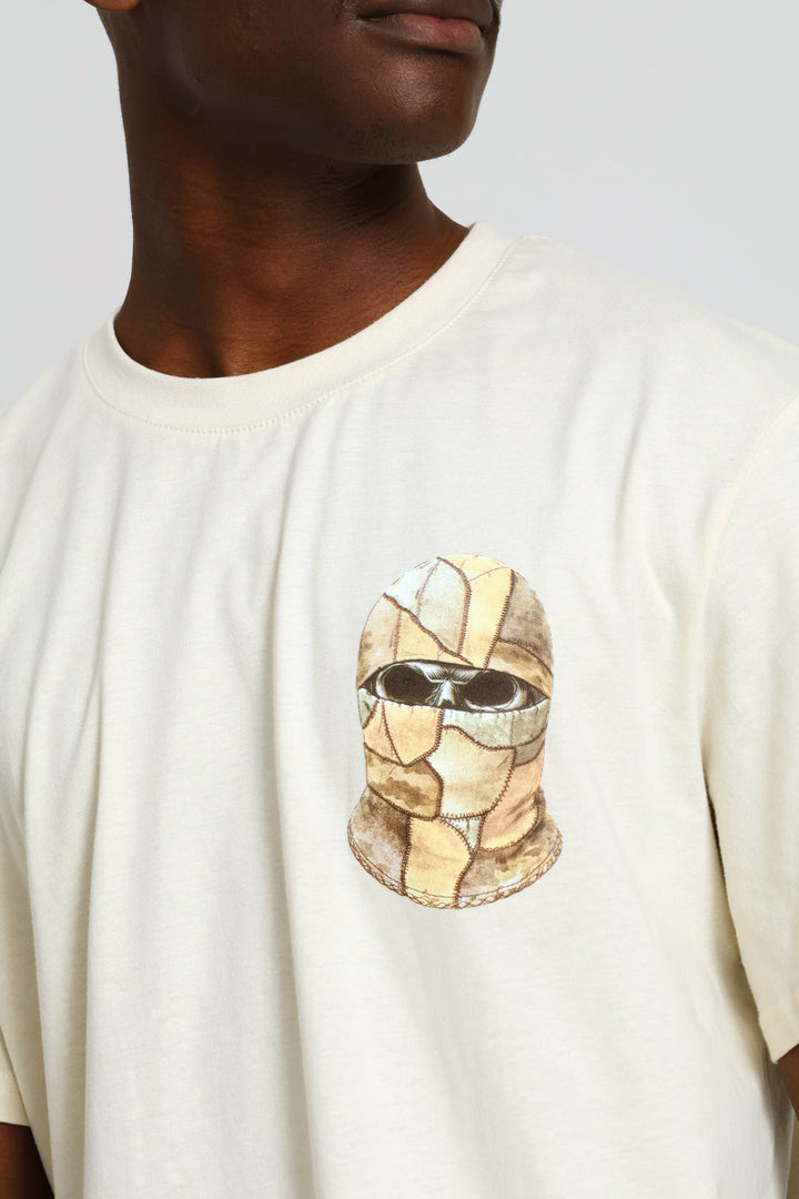 Balaclave Basic Print Tee - Ecru