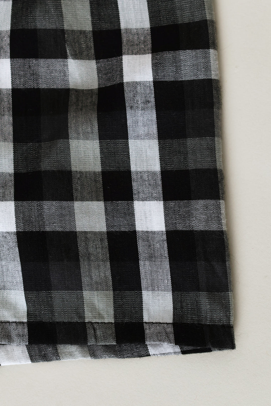 Single Check Boxers - Black