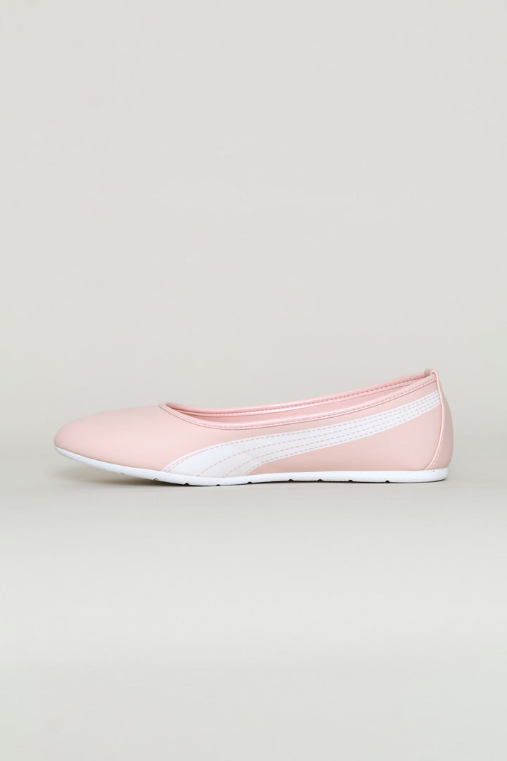 Ballerina Stitched V Sandal - Pink