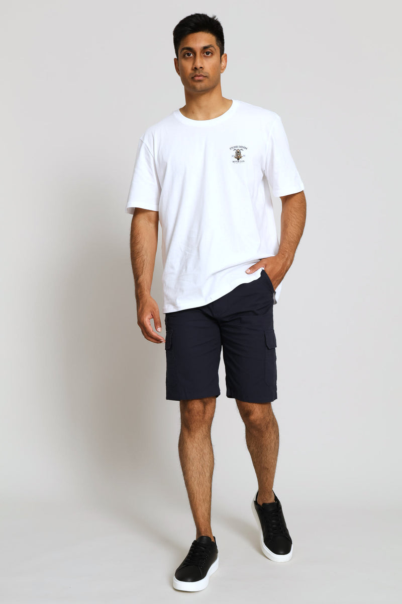Rip Stop Cargo Shorts - Navy