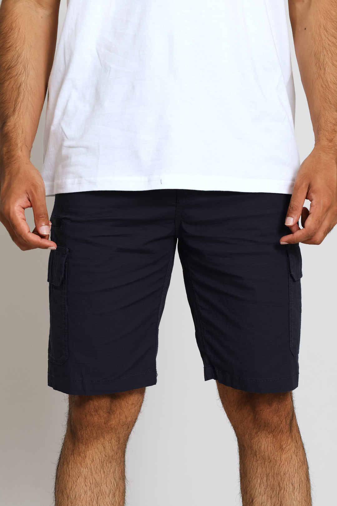 Rip Stop Cargo Shorts - Navy