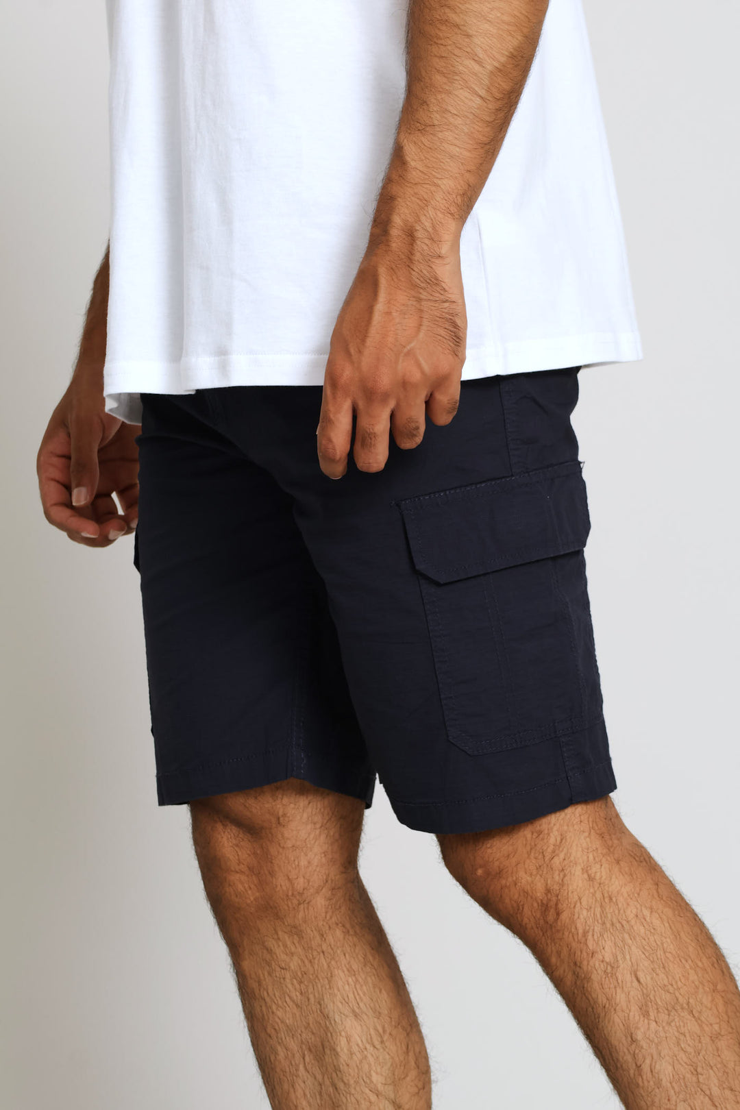 Rip Stop Cargo Shorts - Navy
