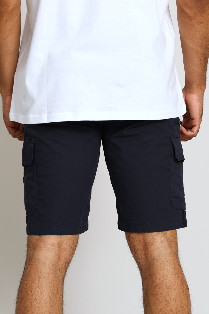 Rip Stop Cargo Shorts - Navy