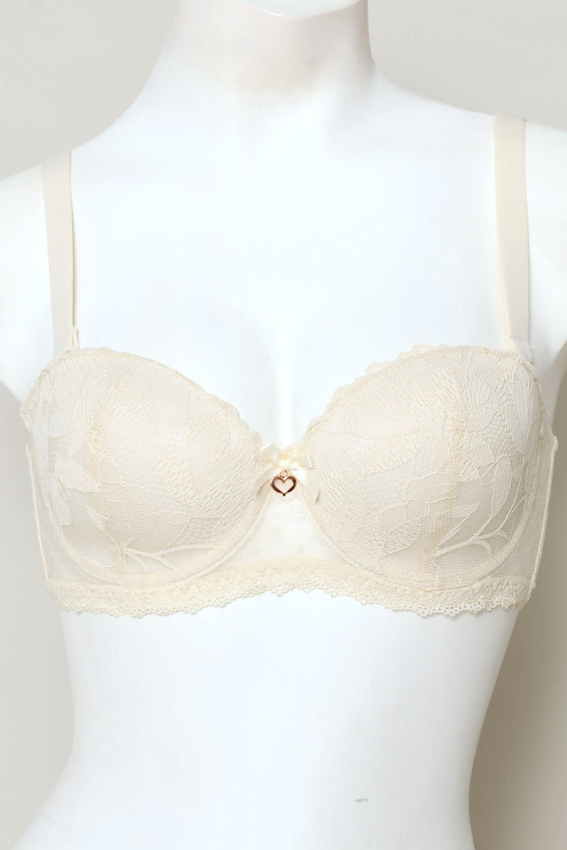 2 Pack Dobby Mesh Balconette Bra - Navy