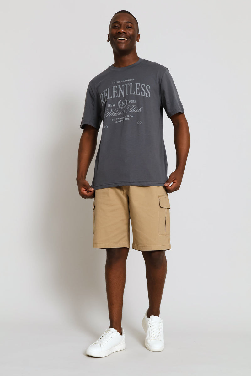 Basic Cargo Short - Dark Stone