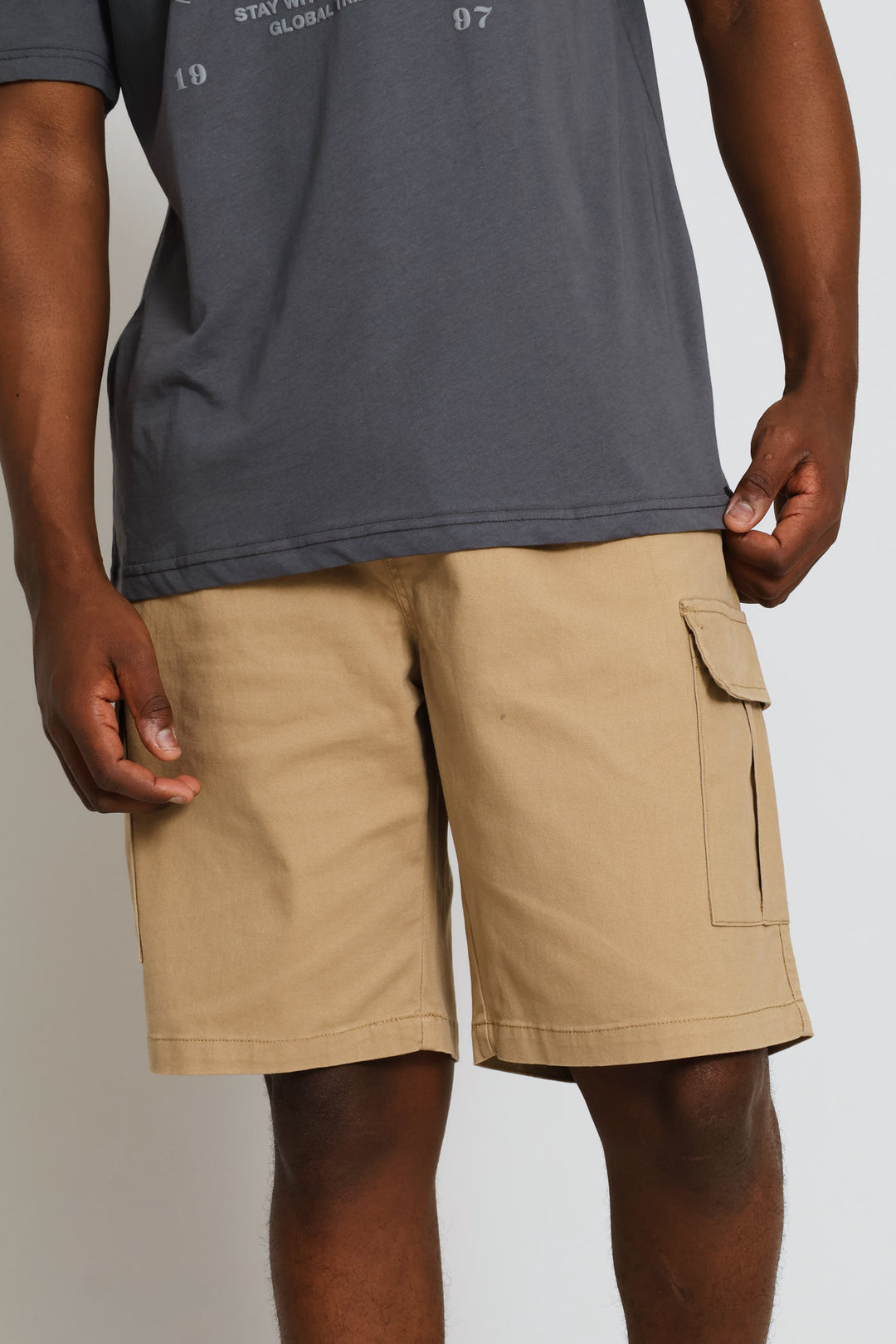 Basic Cargo Short - Dark Stone