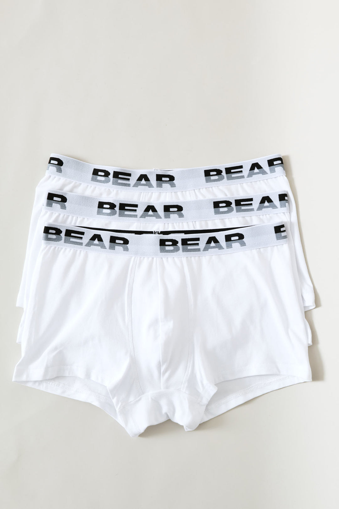 3 Pack Short Leg Body Shorts - White
