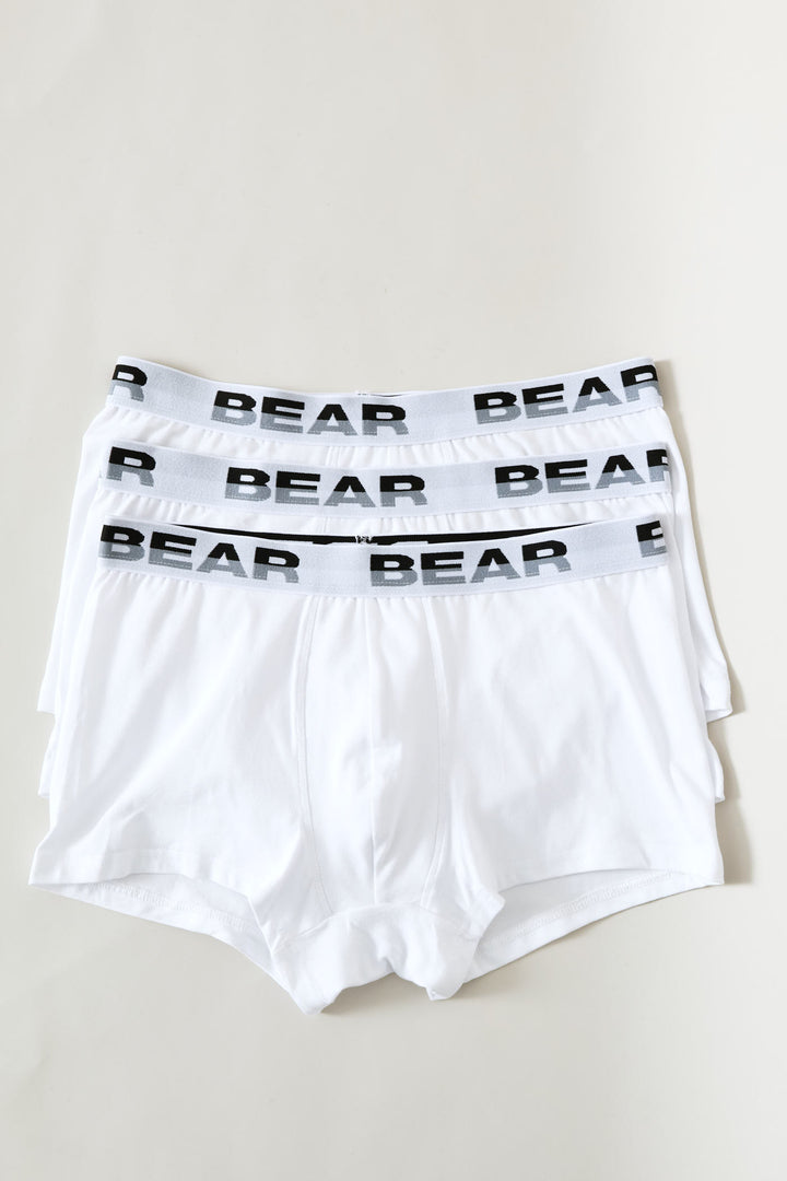 3 Pack Short Leg Body Shorts - White