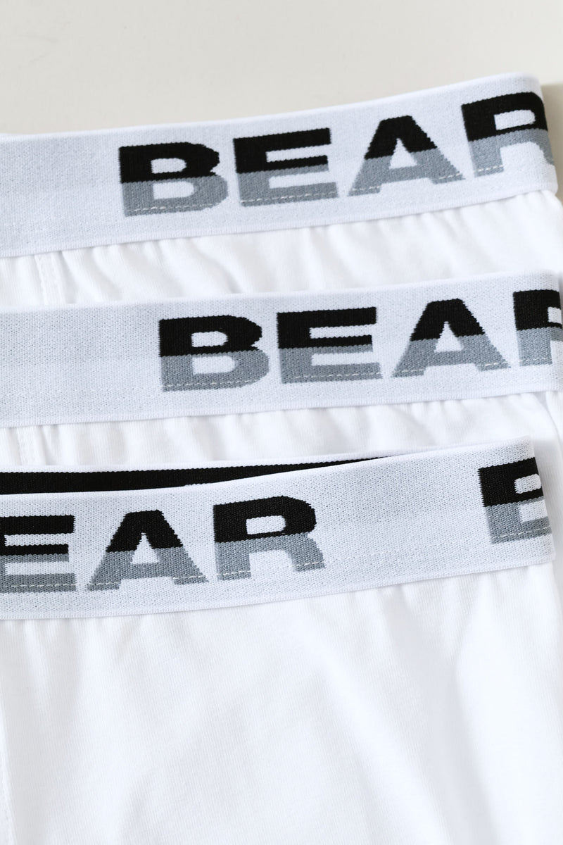 3 Pack Short Leg Body Shorts - White