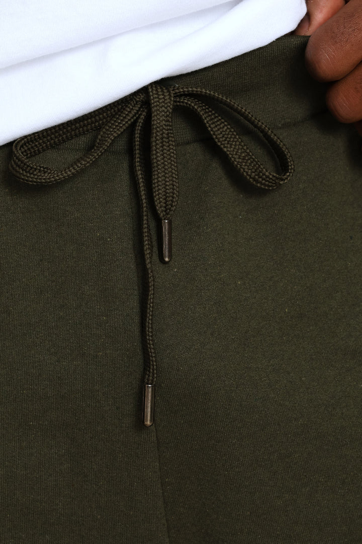 Plain Fleece Short - Dark Fatigue