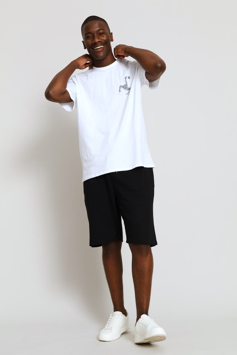 Plain Fleece Short - Black