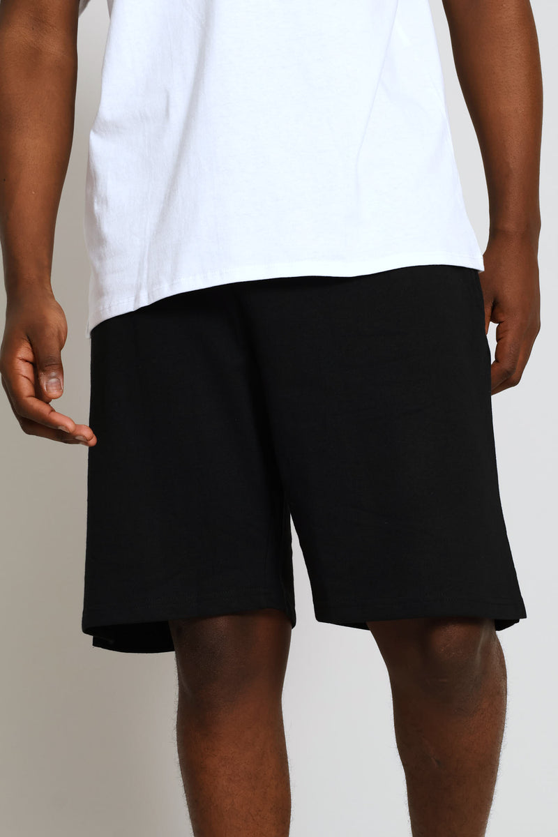 Plain Fleece Short - Black