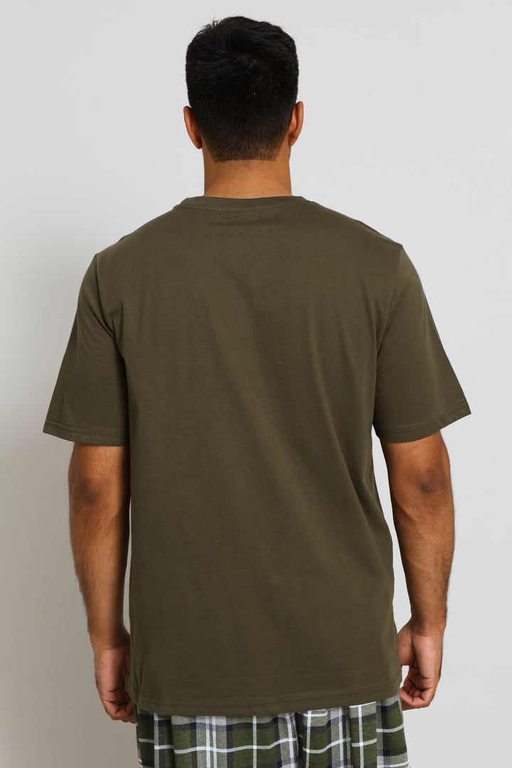 Skills Slogan Tee - Olive