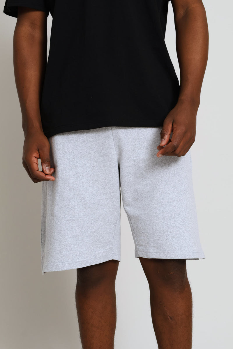 Plain Fleece Short - Grey Melange