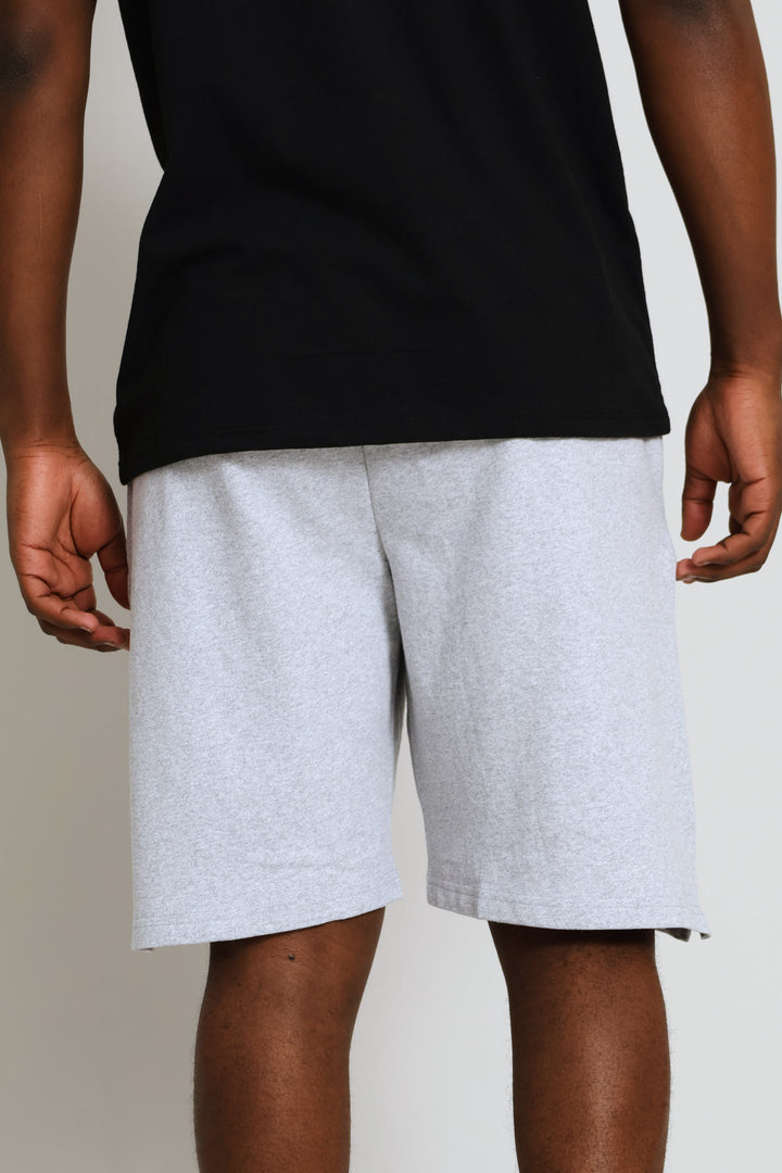 Plain Fleece Short - Grey Melange