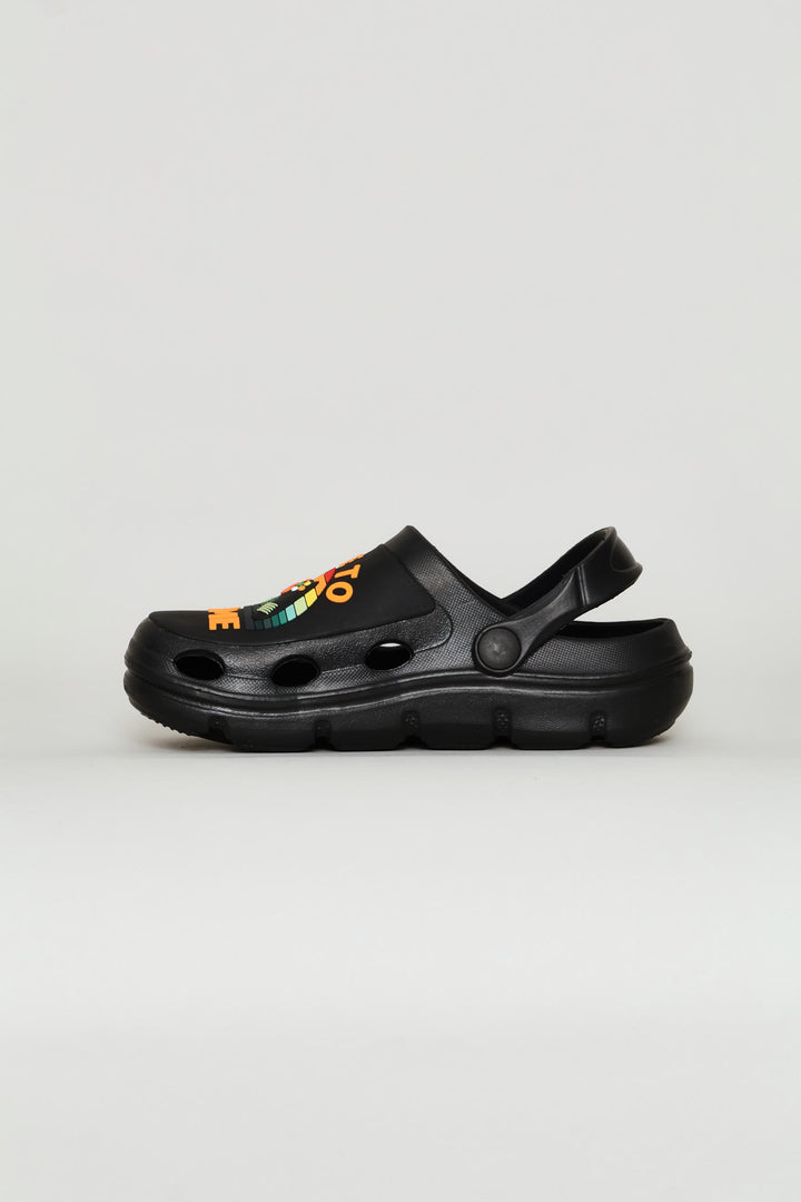 Boys Console Gaming Clog - Black