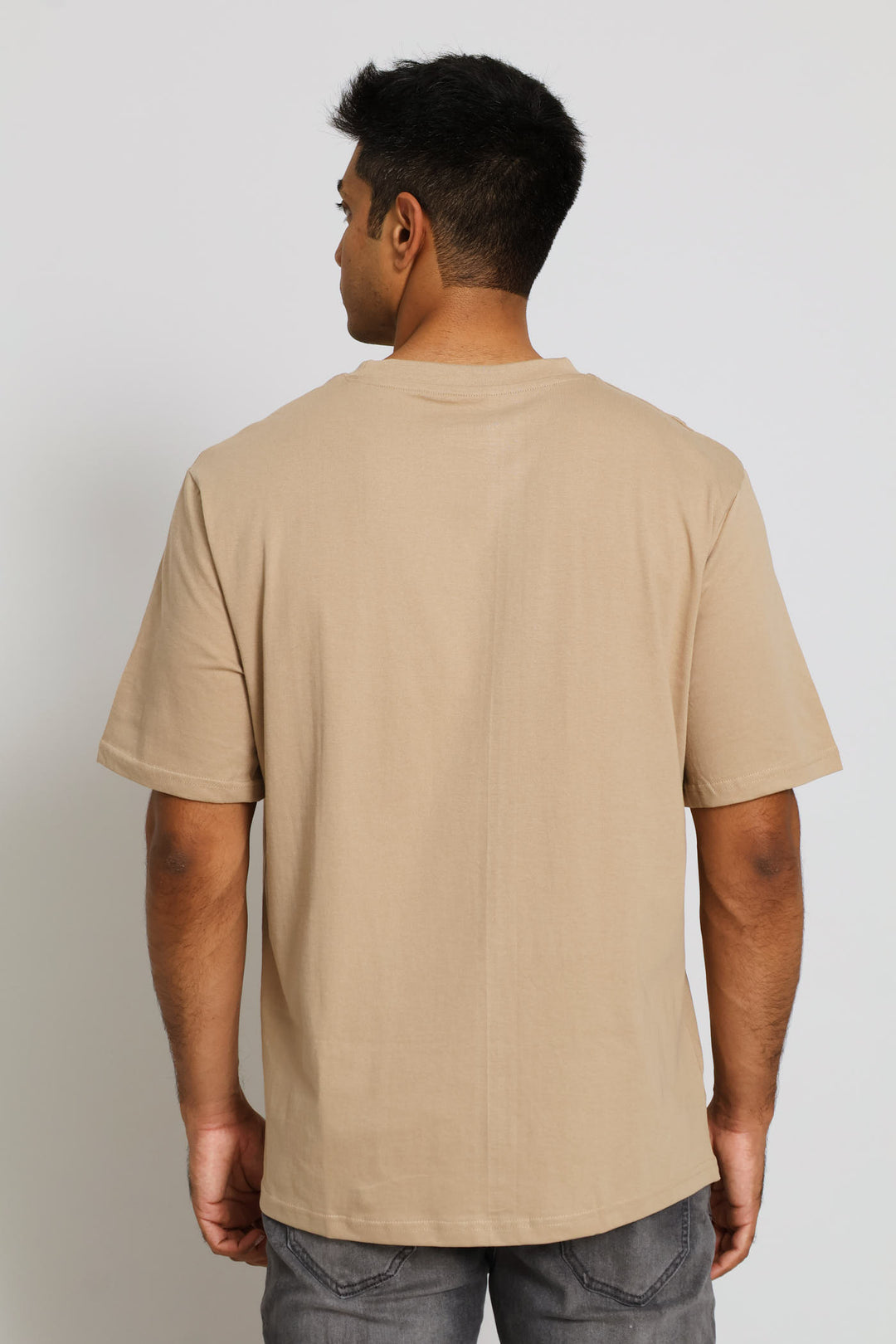 Plain Crew Tee - Taupe