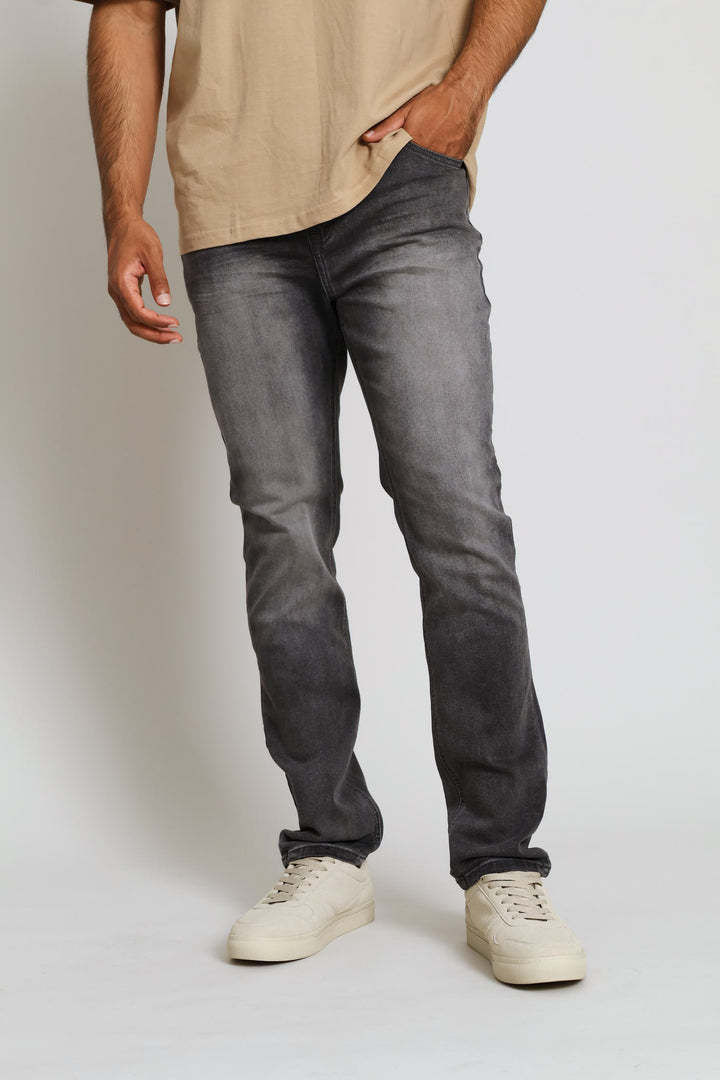 Creased Slim Denim - Charcoal