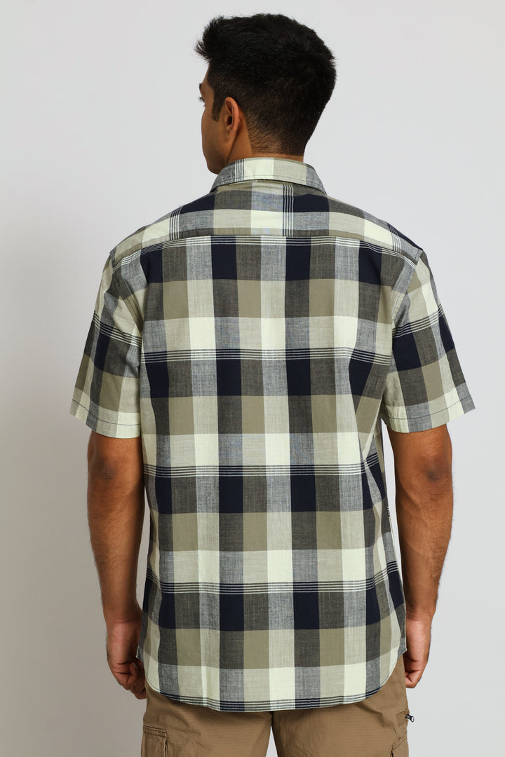 Check Regular Shirt - Fatigue/Black