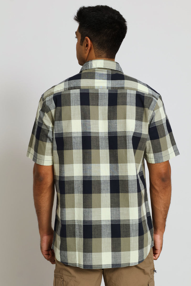Check Regular Shirt - Fatigue/Black