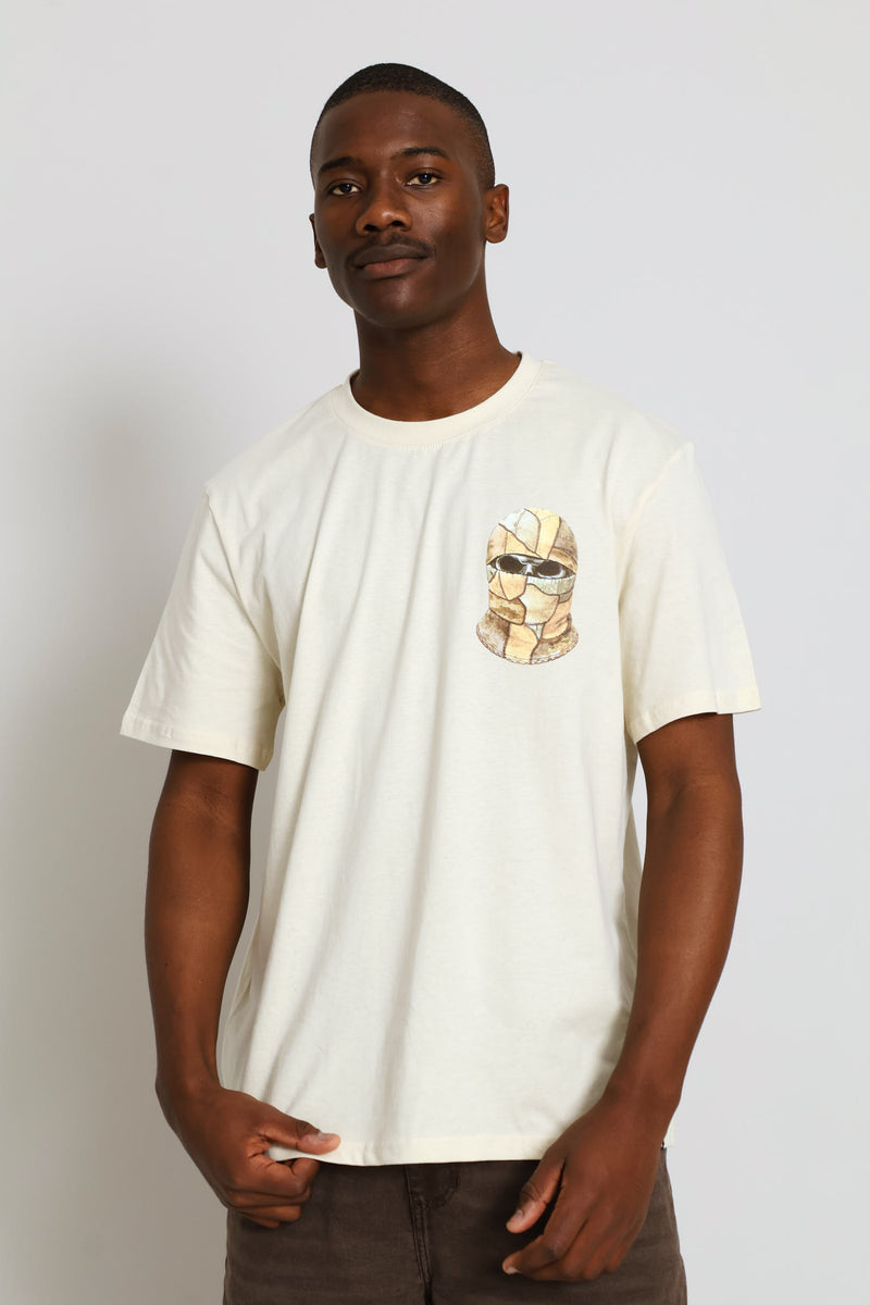 Balaclave Basic Print Tee - Ecru