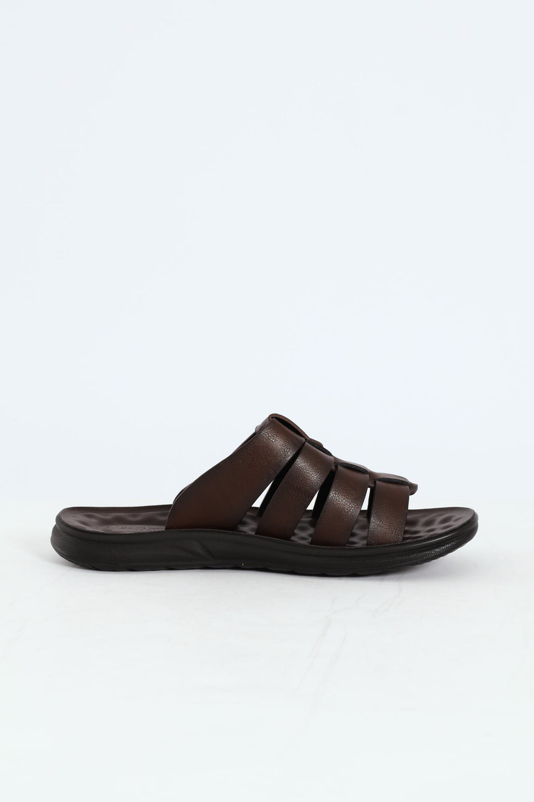 Comfort Strappy Upper Sandal - Brown